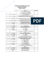 Yearly Teaching Plan 2011 Biology Form 4 First Term: Chinese New Year