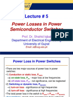 Lecture # 5: Power Losses in Power Semiconductor Switches