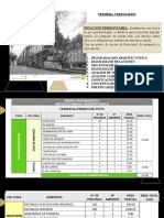 Terminal Ferreo Diagramas Zonificacion Analisis y Partido PDF