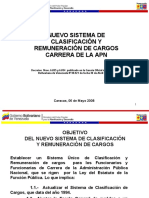 Clasificación y Remuneración de Cargos 2008