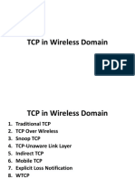 TCP in Wireless Domain