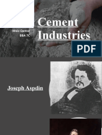 Cement Industries: Sarah Khan Mahgul Kharo Moiz Qamar Bba 7C