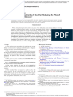 Post-Coating Treatments of Steel For Reducing The Risk of Hydrogen Embrittlement