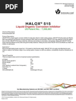 Halox 515: Liquid Organic Corrosion Inhibitor