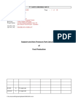 Support and Non Pressure Part Calculation of Foul Production