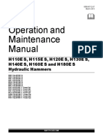 Operation and Maintenance Manual: H110E S, H115E S, H120E S, H130E S, H140E S, H160E S and H180E S Hydraulic Hammers