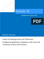 Implement Azure AD