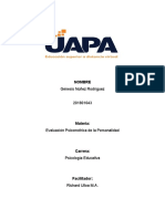 Tarea 6 Evaluación Psicométrica de La Personalidad Genesis