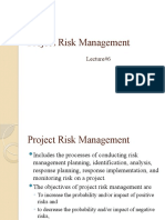 Project Risk Management: Lecture#6