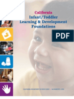 Infant/Toddler Learning Development Foundations (California Dept. of ED)