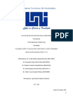 Clasificación y Cálculo de Costos, y Relación C-V-U - Contabilidad Gerencial