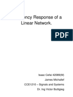 Frequency Response of A Linear Network