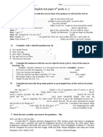 English Test Paper 6 Grade A: How Will Life in 2050 Be Like?