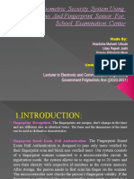 Title: Biometric Security System Using Arduino and Fingerprint Sensor For School Examination Cente