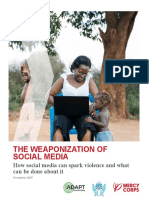 Weaponization of Social Media - Final Report 2019