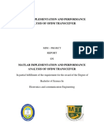 Matlab Implementation and Performance Analysis of Ofdm Transceiver