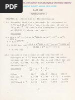 Solution Manual Physical Chemistry 6th E