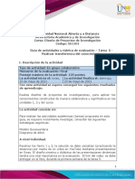 Guía de Actividades y Rúbrica de Evaluación - Tarea 5 - Realizar Transferencia Del Conocimiento