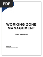 Working Zone Management: User'S Manual