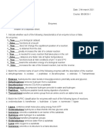 Enzymes Assignment