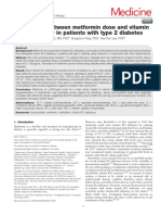 Association Between Metformin Dose and Vitamin