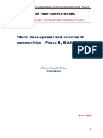 Rapport Final D'évaluation de La Phase II Projet IBAS - Guinée Bissau