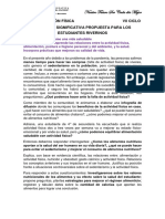 SiTUACIÓN SIGNIFICATIVA DEL ÁREA DE EDUCACIÓN FÍSICA PROPUESTA A LOS ESTUDIANTES RIVERINOS VII CICLO 2021