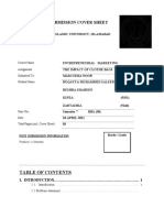 Assignment Submission Cover Sheet: Course Name Assignment Submitted To Student Name