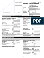 Business Activity Statement: Summary of Amounts