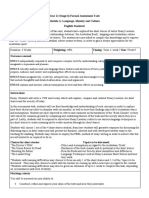 Secondary Curriculum 2a A2 Formal Assessment Task