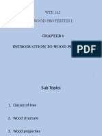 WTE162 Chapter 1 Introduction To Wood Properties