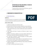 Herramientas Estrategicas para Mejorar La Toma de Decisiones en Empresas