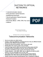 Introduction To Optical Networks: Dept of Telecommunication Atria Institute of Technology