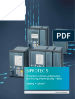 Siprotec 5: Protection, Control, Automation, Monitoring, Power Quality - Basic Catalog - Edition 7