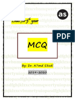 5th Year MCQ 2nd Semester