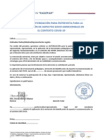 Carta de Autorizacion Entrevista Dece - Ues