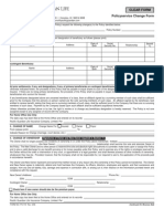 Pacific Guardian Life Policy Change Form