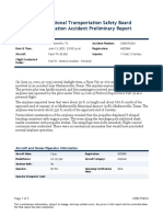 NTSB Preliminary Report