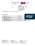 Technical Sales Document: - Product Data