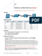 12.9.2 Lab - Configure IPv6 Addresses On Network Devices - ILM