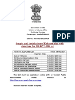 Supply and Installation of Exhaust Pipe With Structure For 500 KVA DG Set