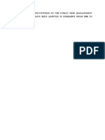 Assess Tof The Effectiveness of The Public Debt Management Strategies That Have Been Adopted in Zimbabwe From 1980 To Date