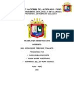 Trabajo de Investigacion. Petrologia Sedimentaria