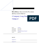 BR100Aap Accounts Payable Application Setup