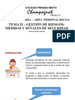 Nivel: Primaria - Área: Personal Social: Tema 21: Gestión de Riesgos: Medidas Y Señales de Seguridad