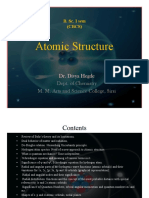 Atomic Structure: Dept. of Chemistry M. M. Arts and Science College, Sirsi