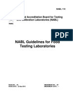 NABL Guidelines For Food Testing Laboratories