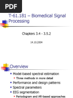 Model Based Spectral Analysis