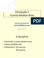 Introdução À Cozinha Mediterrânea. Rita de Cássia Román