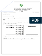 Resit-1 Prelium XI BIOLOGY AKUEB Paper 2021